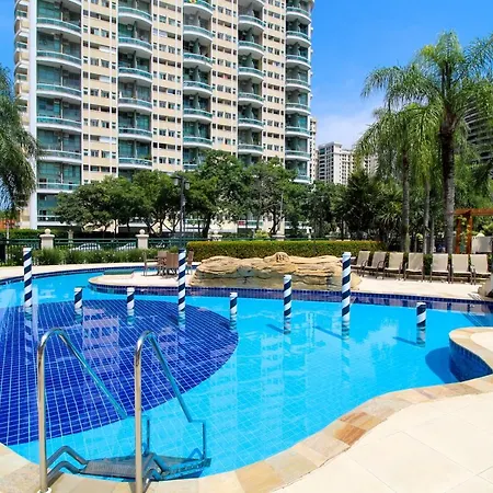 Barra Da Tijuca - 508 - De Frente Para Maravilhosa Piscina - Estacionamento Gratuito - Academia Comphania Atletica - Balsa Para Praia Gratis - Microondas - Geladeira Grande - Recepcao 24Horas - Wi-Fi - Com Pia Rio de Janeiro Exterior photo